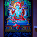 Green Tara - Gilded Luminous Oil Painting